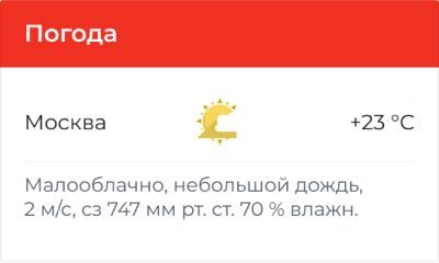 Виджет Погода